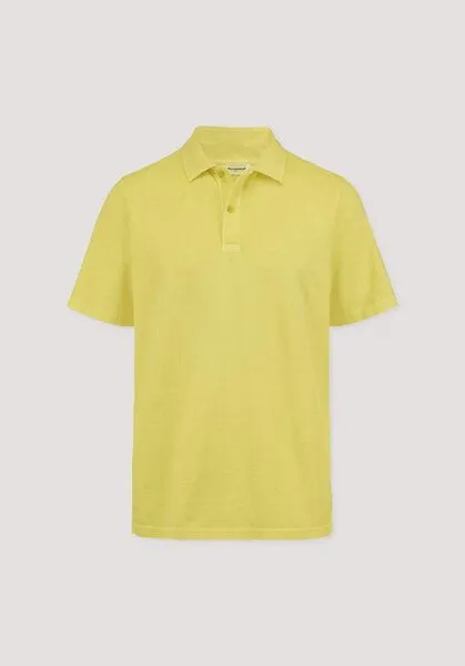 hessnatur hessnatur Polo Regular aus reiner Bio-Baumwolle, Limone, – Produktbild 4 von 4