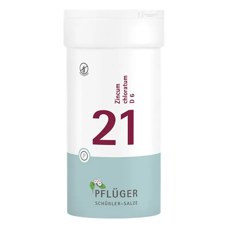 Biochemie Pflüger Schüßler-Salze Biochemie Pflüger 21 Zincum chloratum D6 Tbl. – Produktbild 1 von 1
