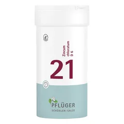 Biochemie Pflüger Schüßler-Salze Biochemie Pflüger 21 Zincum chloratum D6 Tbl. – Produktbild 1 von 1