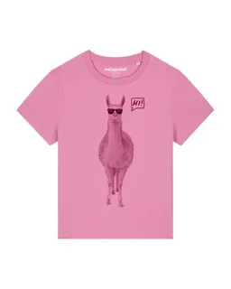 watapparel watapparel T-Shirt Frauen Lama sagt Hi – Produktbild 1 von 1
