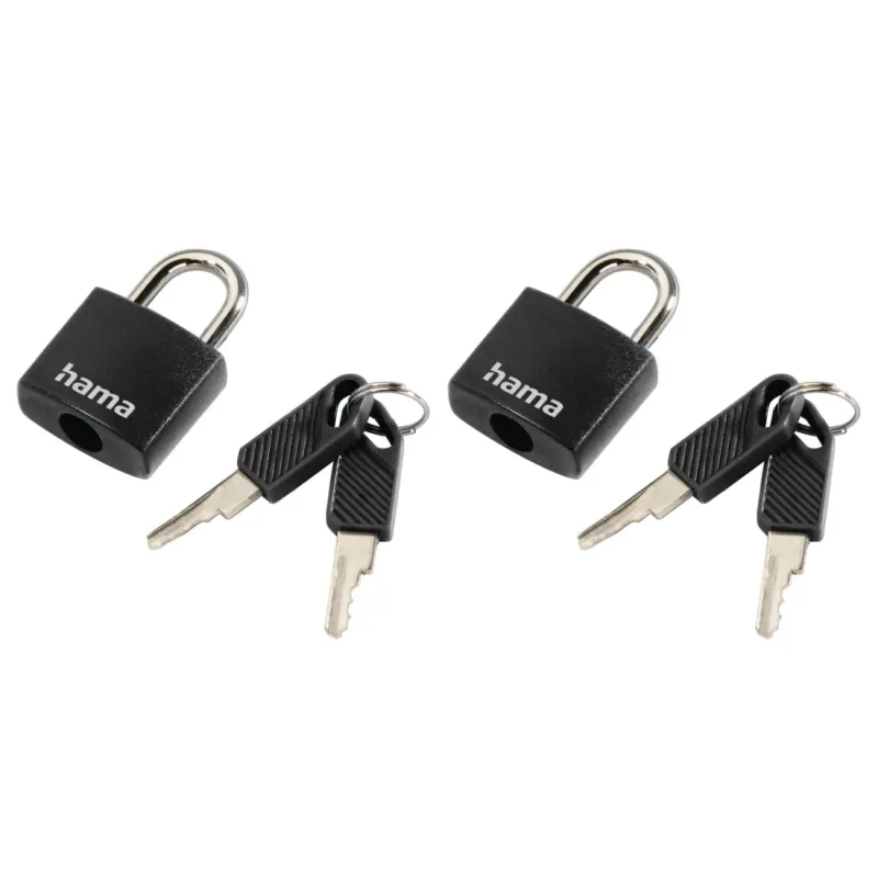 Hama Hama Gepäckschloss, 2er-Set, Schwarz, – Produktbild 1 von 3