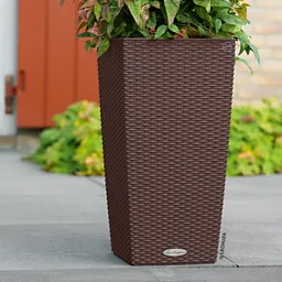 Lechuza® Lechuza® 'Cubico Cottage 30', mokka, ca. 30 x 30 x H 56 cm – Produktbild 1 von 1