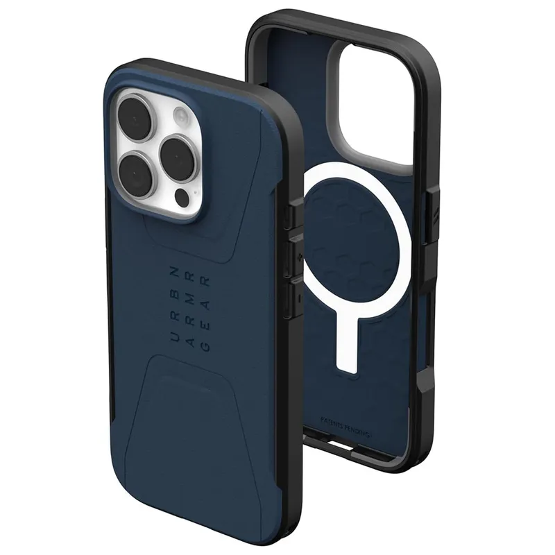 Urban Armor Gear MagSafe-Hülle für Apple iPhone 16 Pro, Urban Armor Gear, Civilian, Marineblau – Produktbild 1 von 1