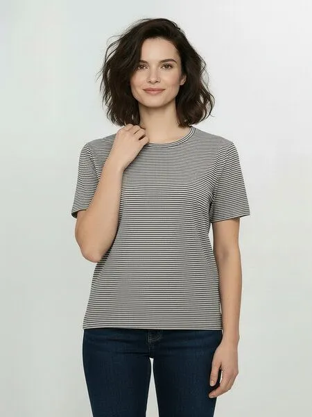GreenBomb GREENBOMB Basic T-Shirt Nova, Sandstone stripes, – Produktbild 3 von 4