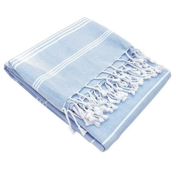 Karawan authentic Karawan authentic Hamamtuch Bio-Baumwolle Hammam, Hellblau, – Produktbild 4 von 4