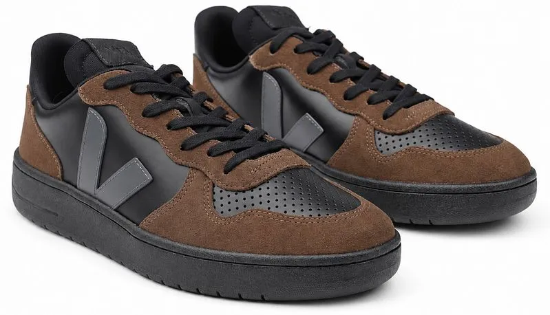 Veja Veja Sneakers V-10 Braun Schwarz - Größe 44, Braun, – Produktbild 4 von 5