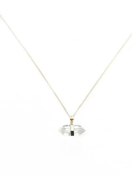 Crystal and Sage Crystal and Sage Bergkristall Diamond Halskette – Produktbild 1 von 1