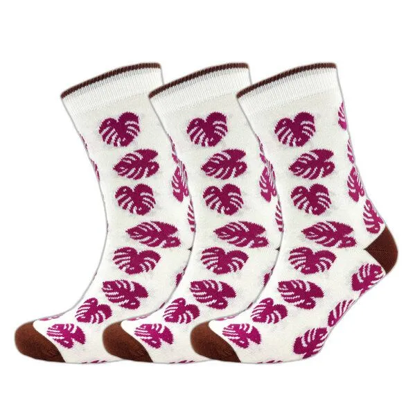 BLS Organic BLS Organic 3er Pack GOTS zertifiziert 98 % Bio-Baumwolle LEAF design, Rot, – Produktbild 1 von 1