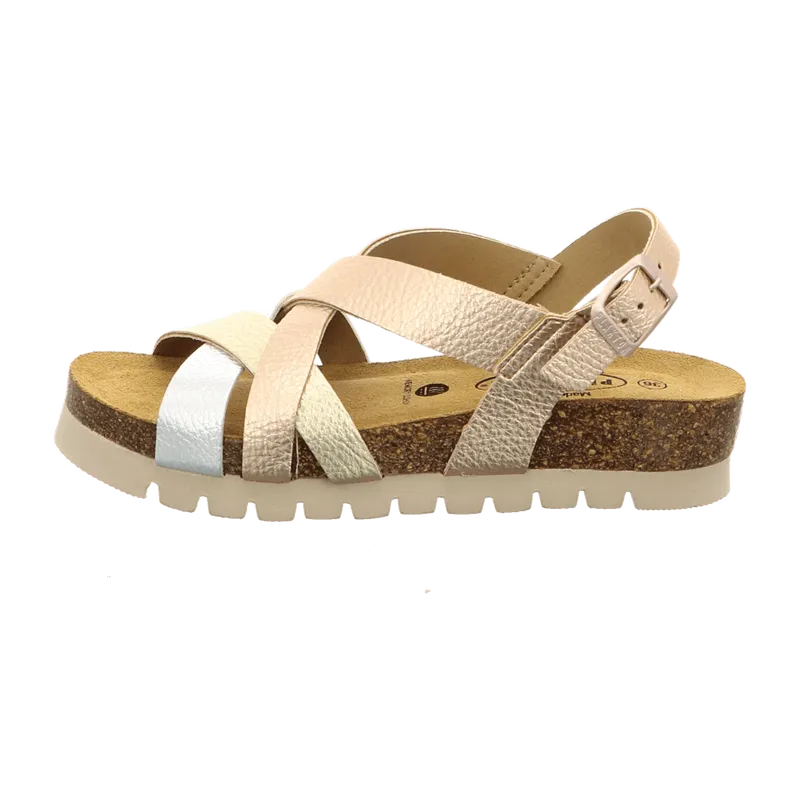 Plakton Plakton Bequeme Sandalen für Damen, Gold, – Produktbild 2 von 7