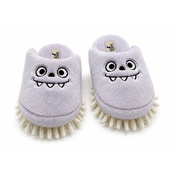 thies Veganer "thies ® Eco Monstimop Slipper" aus kuscheligem recyceltem PES, Lavender, – Produktbild 1 von 5