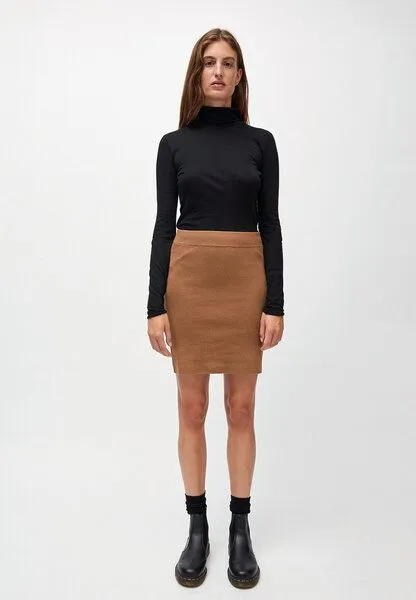 ARMEDANGELS ARMEDANGELS BEKAA - Damen Strickrock aus Bio-Baumwolle, Dark caramel, – Produktbild 4 von 4