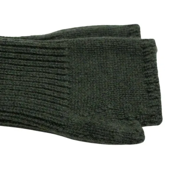 Rifò - Circular Fashion Made in Italy Rifò - Circular Fashion Made in Italy Recycelte Kaschmir-Pulswärmer – Tamara, Grün foresta, – Produktbild 3 von 3