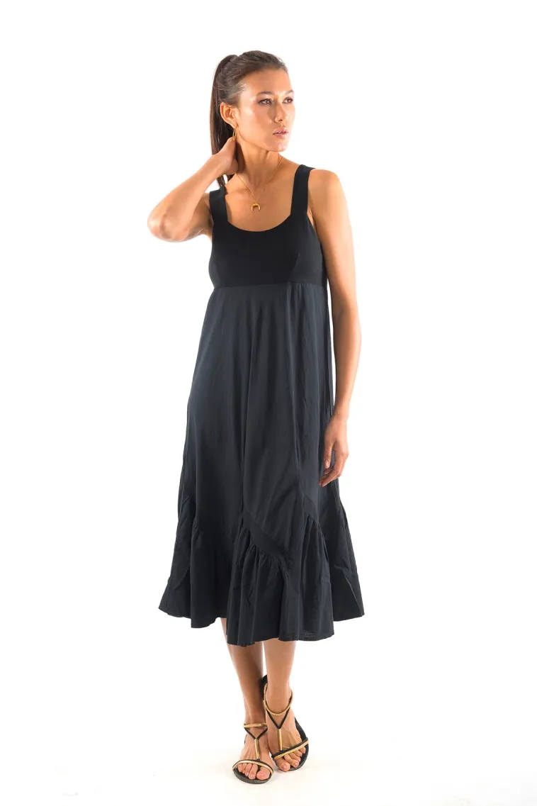 RAVENS VIEW IBIZA RAVENS VIEW IBIZA Damen vegan Kleid Coco Schwarz, Schwarz, – Produktbild 2 von 2