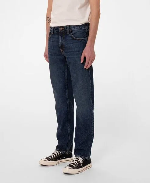 Nudie Jeans Nudie Jeans Straight Fit Jeans Steady Eddie II, Blue, – Produktbild 3 von 8