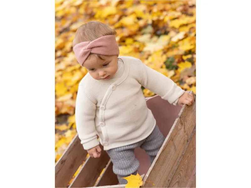 Disana Disana Baby Jacke Bio-Merinowolle melange-natur Gr.62/68, Natur, – Produktbild 2 von 2