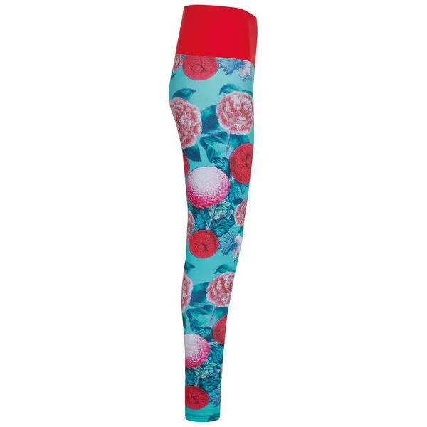 nice to meet me nice to meet me ESSENTIAL LEGGING - recyceltes Polyester mit Print, Power flower, – Produktbild 4 von 4