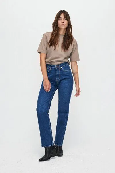 Kuyichi Kuyichi Straight Fit Jeans - Rosa - aus Biobaumwolle, Dunkelblau (dark blue), – Produktbild 4 von 4