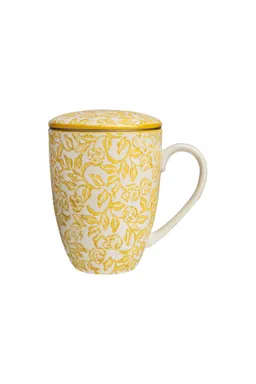Tranquillo Tasse mit Teesieb RUSTIC 400 ml - gelb – Produktbild 1 von 1