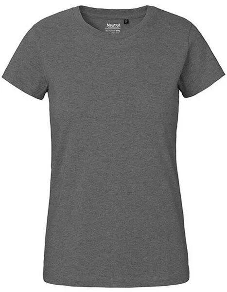 Neutral Neutral® Damen Classic T-Shirt von Neutral Bio Baumwolle, Dunkelgrau meliert, – Produktbild 1 von 4