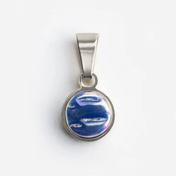 ALEXASCHA ALEXASCHA Kettenanhänger aus Glas | Mix & Match Charms, Nachtblau, – Produktbild 1 von 4