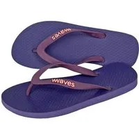 Waves WAVES Flip Flops - Zehentrenner 100 % Naturkautschuk, Lila / flieder, – Produktbild 1 von 1