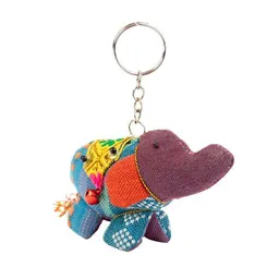 El Puente El Puente Schlüsselanhänger Elefant aus recycelter Baumwolle | Fair Trade & Handmade aus Vietnam – Produktbild 1 von 1
