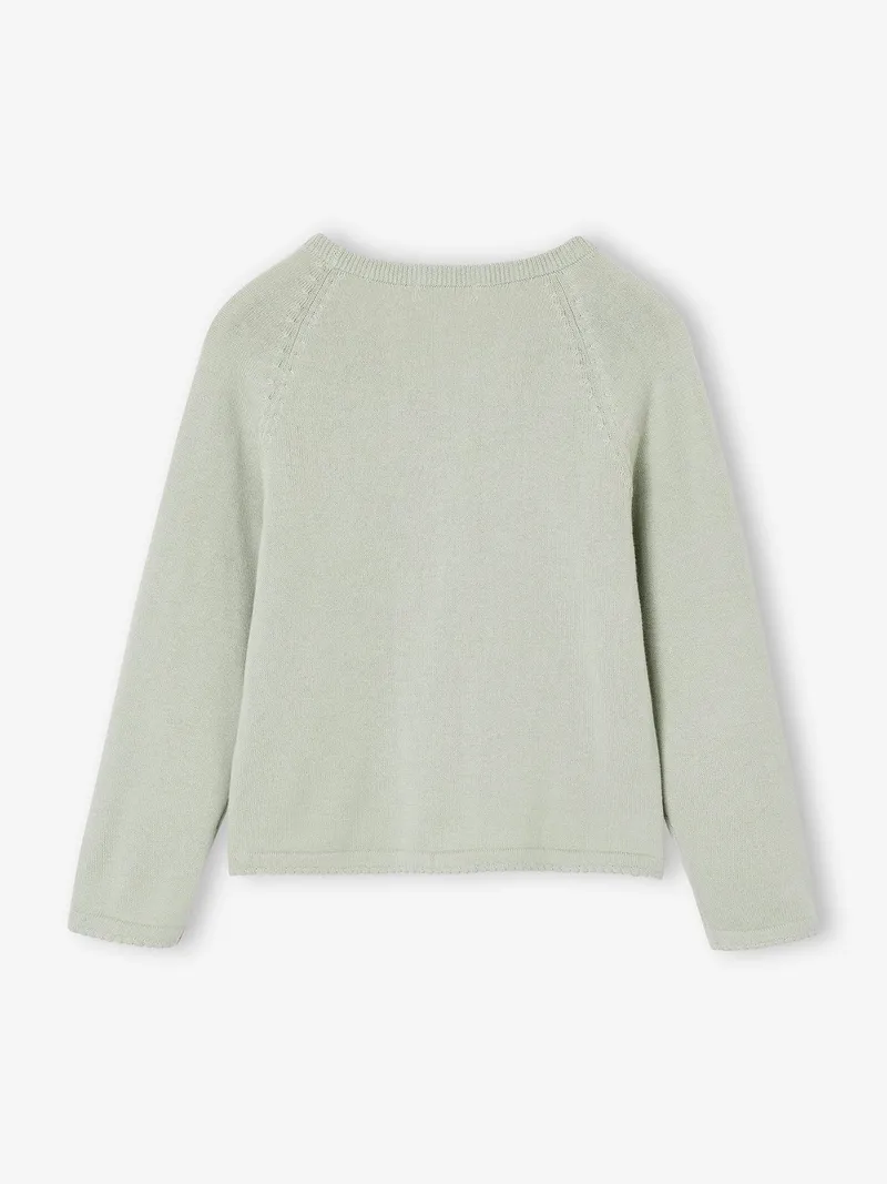Vertbaudet Festliche Mädchen Strickjacke, Grün, – Produktbild 2 von 3