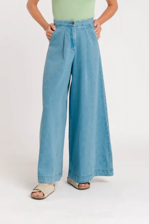 Kings Of Indigo Kings of Indigo Damen vegan Hose Elsa Quennell Hellblau, Blau, – Produktbild 2 von 2