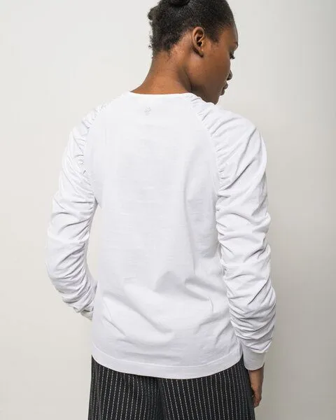 Alma & Lovis Alma & Lovis Shirtbluse aus Bio-Baumwolle | Ruffle Blouse, Weiss, – Produktbild 2 von 4