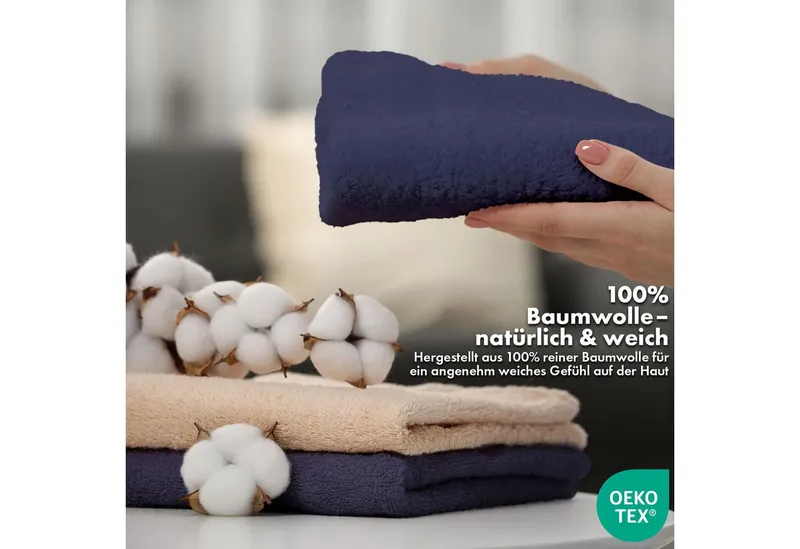 Kubus Handtuch Loomify, Weich, saugstark und hautfreundlich, Erstklassige Baumwolle erhältlich in vielen Größen und Farben, Skipper bue, – Produktbild 4 von 5