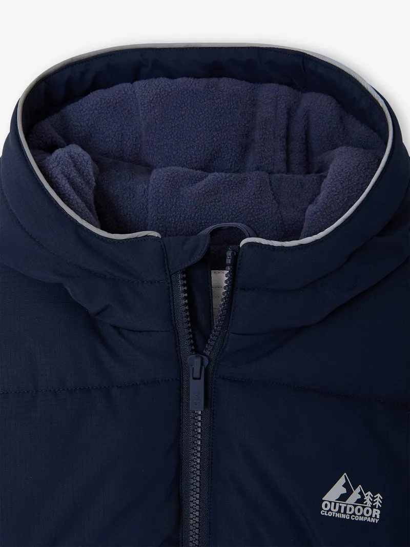 Vertbaudet Jungen Winter-Steppjacke mit Kapuze, Blau, – Produktbild 4 von 4