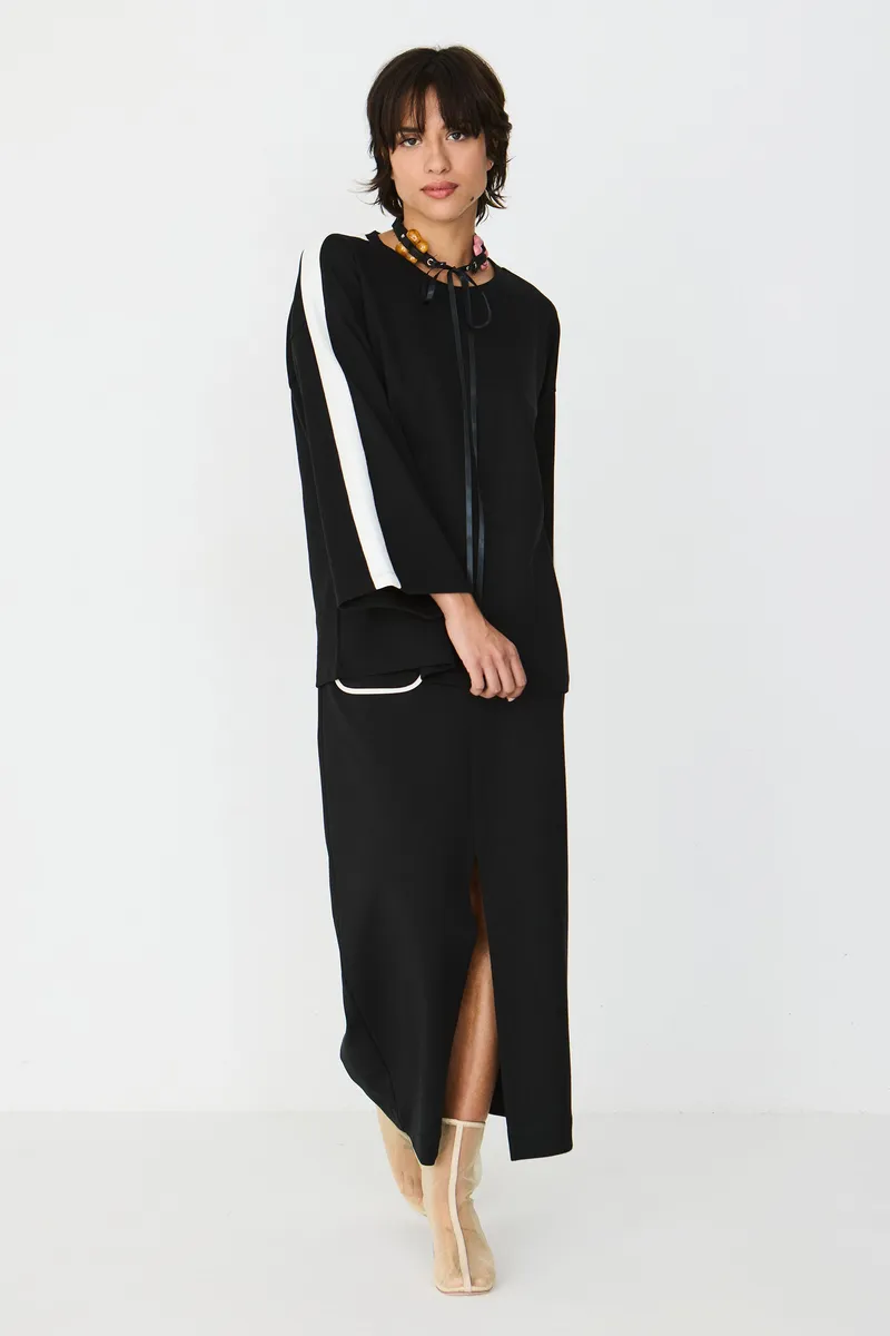 SKFK SKFK Damen vegan Lockeres Oberteil Von Gebara In Schwarz, Schwarz, – Produktbild 2 von 2