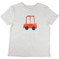 MelaDi Meladi Kinder Shirt aus Biobaumwolle - Rotes Auto aus Eco Heather – Produktbild 1 von 1