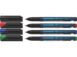 Schneider Schneider 4er-Set Universalmarker "Maxx 222 F", farbig sortiert – Produktbild 1 von 1