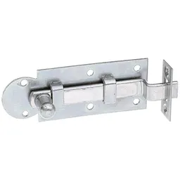 Alberts ALBERTS Fensterriegel, mit Knopf, gekröpft, mit Schließblech, disp., Platte LxB 80x30 mm – Produktbild 1 von 1