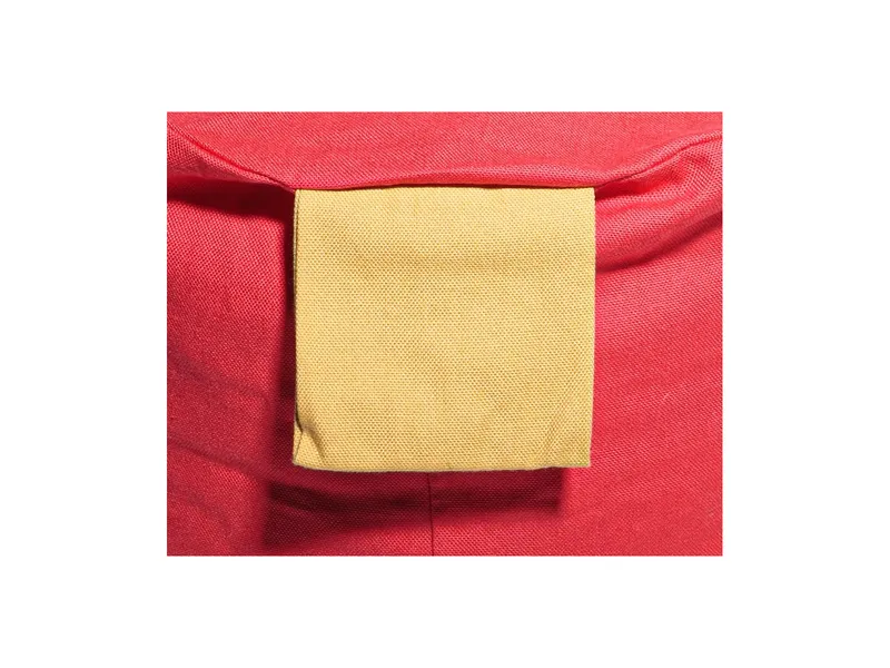 dekdek dekdek Pouff Dotti vier Ø 30 cm, Höhe 17 cm, Gelb, rot, – Produktbild 2 von 2