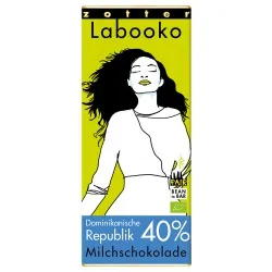 Zotter Milchschokolade mit 40% Kakao aus der Dominikanischen Republik – Produktbild 1 von 1