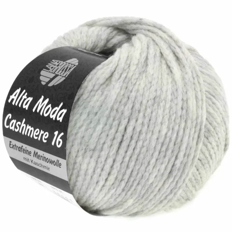 Lana Grossa Lana Grossa Alta Moda Cashmere 16 Hellgrau Meliert, Hellgrau meliert, – Produktbild 1 von 1