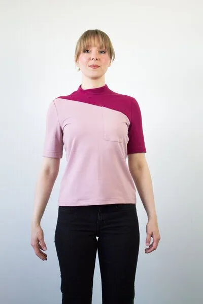 Skrabak Skrabak Shirt Siggi aus Bio-Baumwolle zweifarbig, Grau, – Produktbild 4 von 4