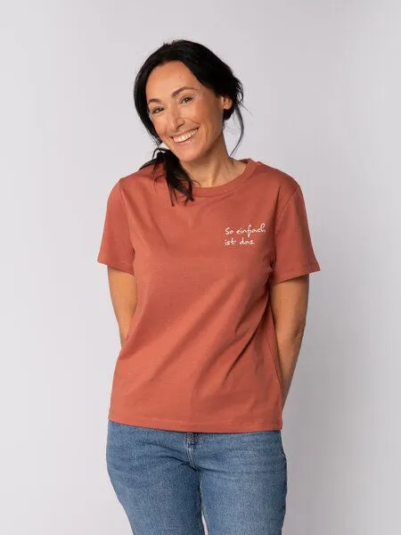 watapparel watapparel T-Shirt Frauen So einfach ist das, Heritage brown, – Produktbild 1 von 3