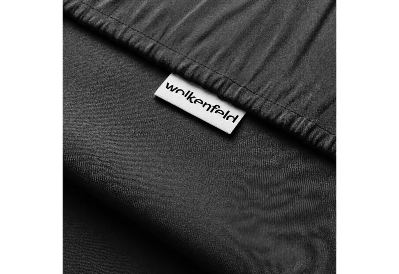 Wolkenfeld Spannbettlaken Boxspringbett Bettlaken - Spannbetttuch für Matratzen bis 40cm, Jersey, Gummizug: rundum, (1 Stück), Elastisch & Rutschfest: 90x200, 140x200, 160x200, 180x200 & Übergrößen, Schwarz, – Produktbild 3 von 5