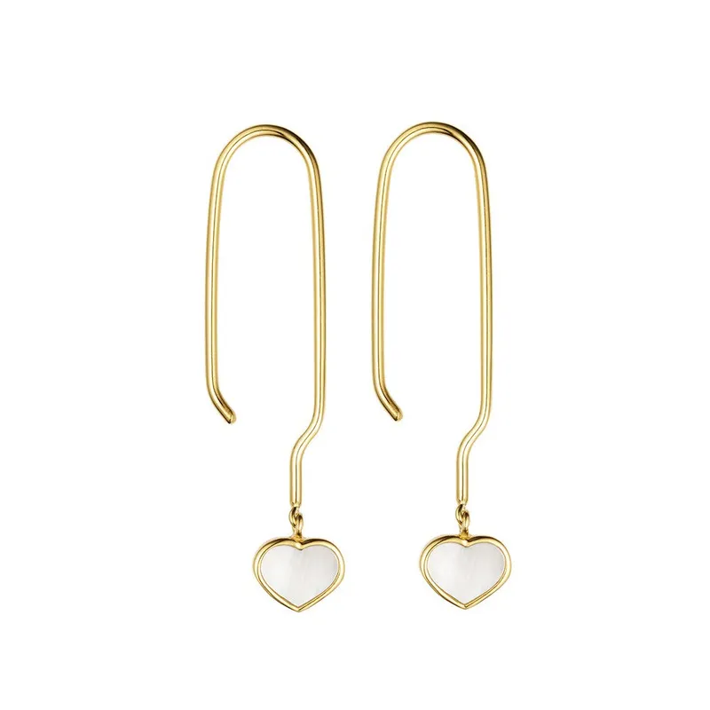 Design Letters Pearl Little Big Love Ohrhänger, vergoldet (set of 2 pcs) – Produktbild 1 von 1
