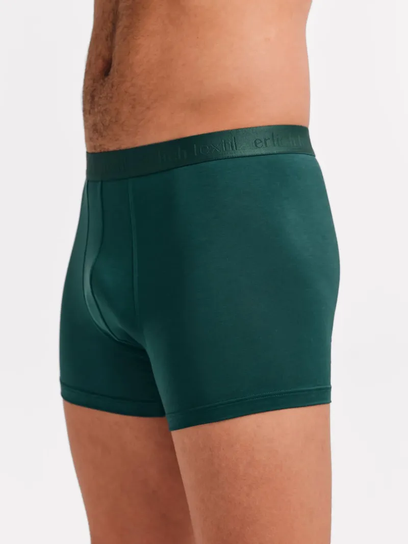 erlich textil erlich textil Light Touch Pants, enge Boxershorts aus weichem Modal, made in Europe, Waldgrün, – Produktbild 1 von 4