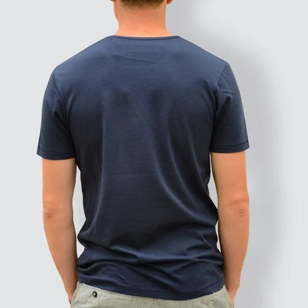 little kiwi little kiwi Herren T-Shirt, "Aufsteigen", Blau - navy, – Produktbild 3 von 4