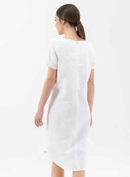 ORGANICATION ORGANICATION Kleid aus Leinen mit Bio-Baumwolle, White, – Produktbild 4 von 4