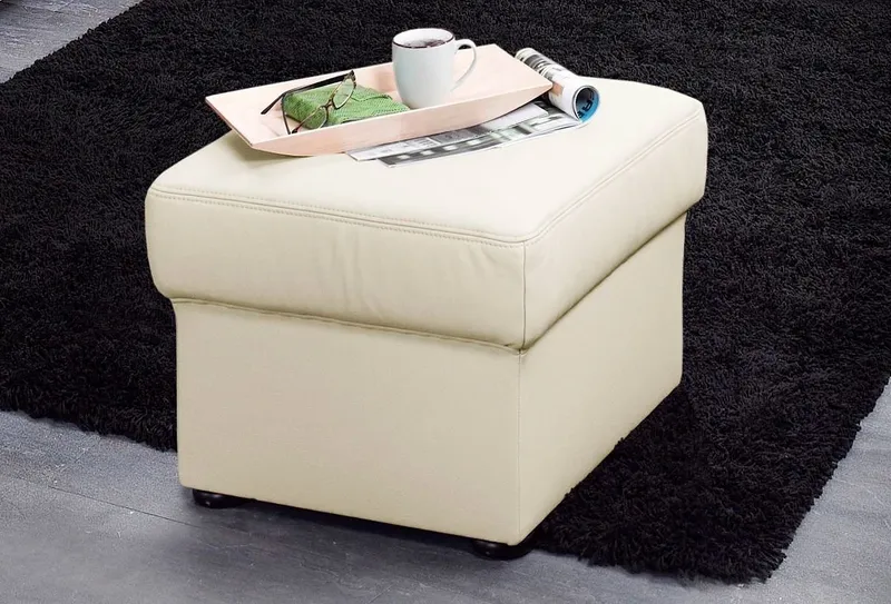 sit&more Hocker Bansin, Weiß, – Produktbild 2 von 4
