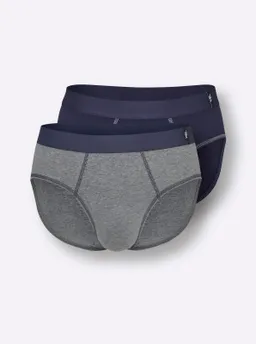 wäschepur men Slip marine + anthrazit-meliert – Produktbild 1 von 1
