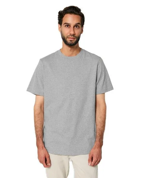 YTWOO YTWOO Doppelpack Unisex-T-Shirts aus schwerem Stoff | Bio-Baumwolle, Hellgrau, – Produktbild 2 von 4