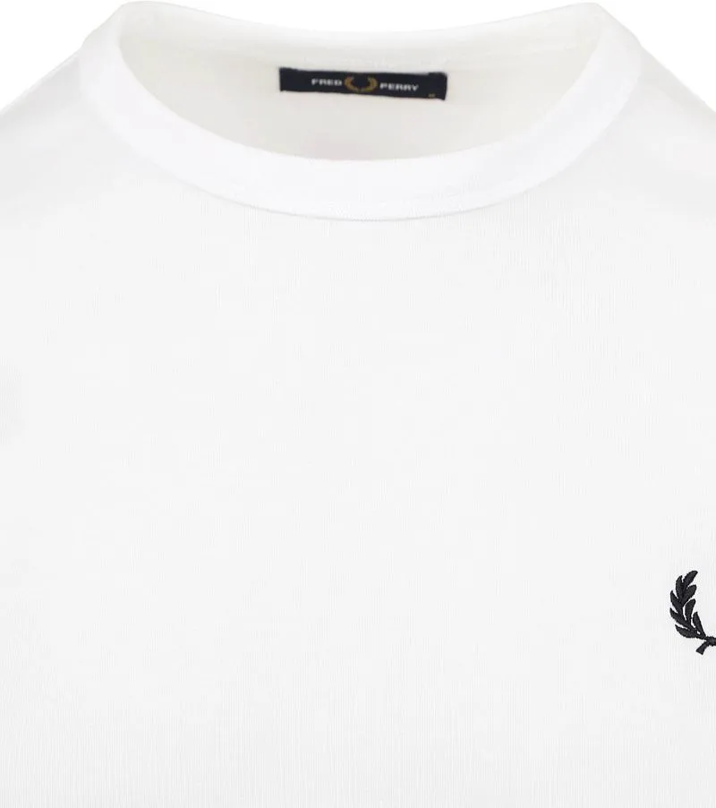 Fred Perry Fred Perry Ringer T-Shirt Weiß - Größe XL, Weiß, – Produktbild 3 von 4