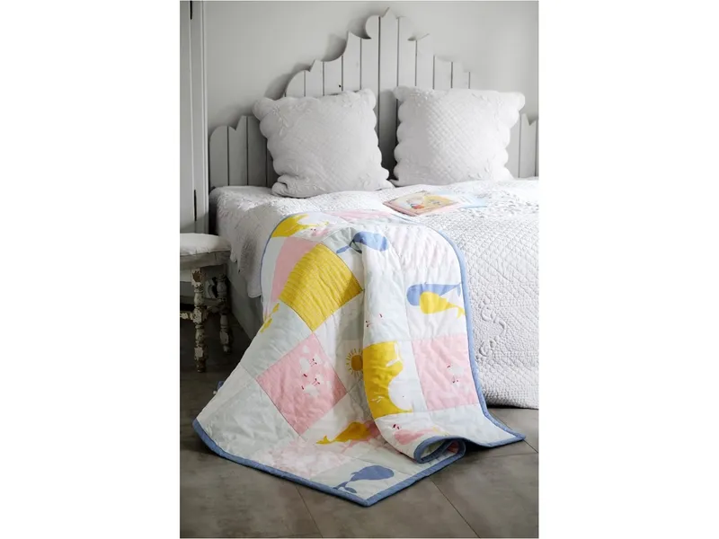HANS NATUR HANS NATUR Krabbeldecke Patchwork Design Wal Maße 120 x 145 cm, Mehrfarbig, – Produktbild 2 von 2